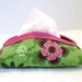 Floral Tissue Holder Pink Vintage Look Tissue Cozy