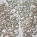 Destash 45 Bright Silver Finish Split RIngs - 8 mm