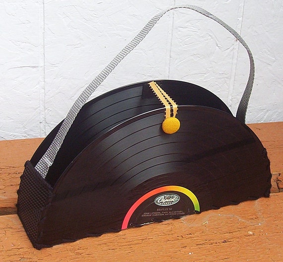 Beatles Vinyl Record Handmade Handbag Purse