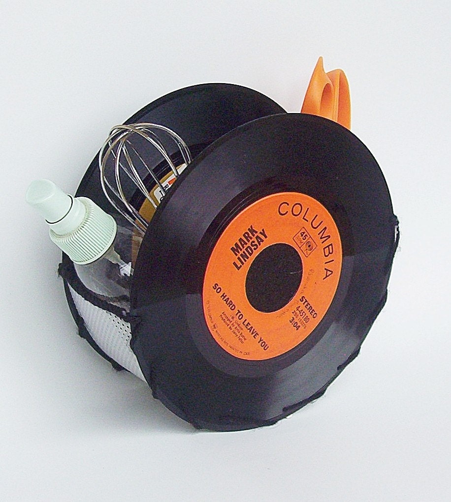 Vinyl 45 Record Storage Container for Accessories