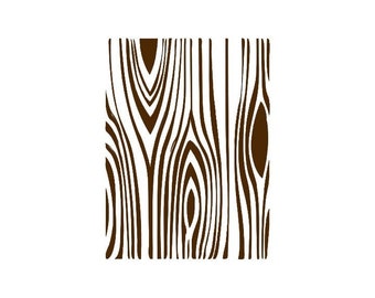 wood grain faux bois Rubber Stamp