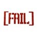 CLEARANCE Fail Stamp - Rubber Stamp