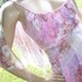 Fairy Petal Dress with Wings Festival or Costume OOAK Dress
