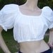 Cropped Poofy Top Sexy Summer Bare Belly Shirt