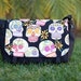 Sugar skulls with glitter messenger bag, project bag, diaper bag, The Zelda
