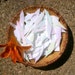 White Iridescent/Opaque Glass Shards for Mosaics