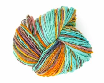Handspun Hand-Dyed Wool Yarn