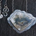 Flying - plume agate necklace
