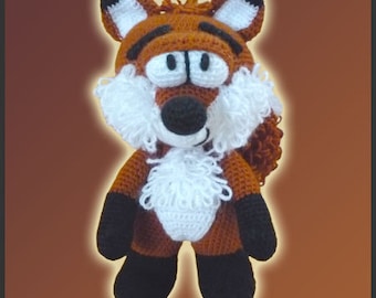 Amigurumi Pattern Crochet Mr Fox DIY Instant Digital Download PDF