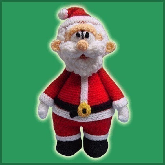 Amigurumi Pattern Crochet Santa Claus Doll DIY Instant Digital