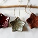 Ceramic Stars for Decorating and Ornaments Set of 3