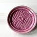 Clay Plate Spoon Rest, Glazed in Pink