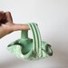 Jewelry Basket, Pottery Basket with Handle Glazed in Mint Green, Ring Holder