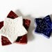 Nesting Ceramic Stars - Red, White and Blue