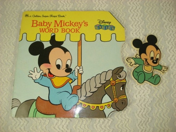 Vintage Disney Babies Mickey Mouse Magnet 1984 & Baby