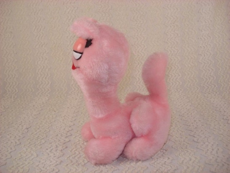 plush pink cat