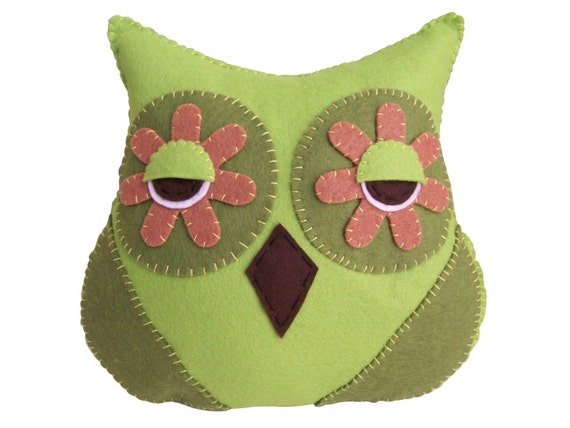 green owl plush