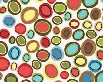 Robert Kaufman Another Iota Funky Dots Cocoa Fabric - Half Yard (OOP)