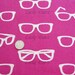 Echino Ni-co Sunglasses Pink Fabric- Half Yard