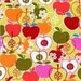 Michael Miller Bite Me Apple on Lime Fabric - By the Yard