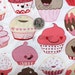 Alexander Henry Cupcake Fabric in Mocha Pink - By the Yard