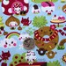 Kawaii Donuts and Ice Cream Friends Blue Fabric - By the Yard