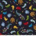 Michael Miller Monsters Fabric in Navy - By the Yard
