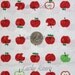 Red and Green Apples Japanese Fabric - Half Yard