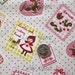 Kawaii Fairytale Little Red Ridinghood Stamp on Cream Japanese Fabric - Half Yard