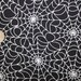 Timeless Treasures, Glow In The Dark, Spiderwebs on Black Fabric - By the Yard