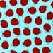NEW Pink Light Design, Picnic Party, Ladybugs Water Fabric - By the Yard