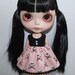 SALE Pink Quilt Pirates Babydoll dress for Blythe and Pullip