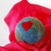 Playsilk and Ball Toy: MINI Comet Ball, Home (Mottled Red Tail)