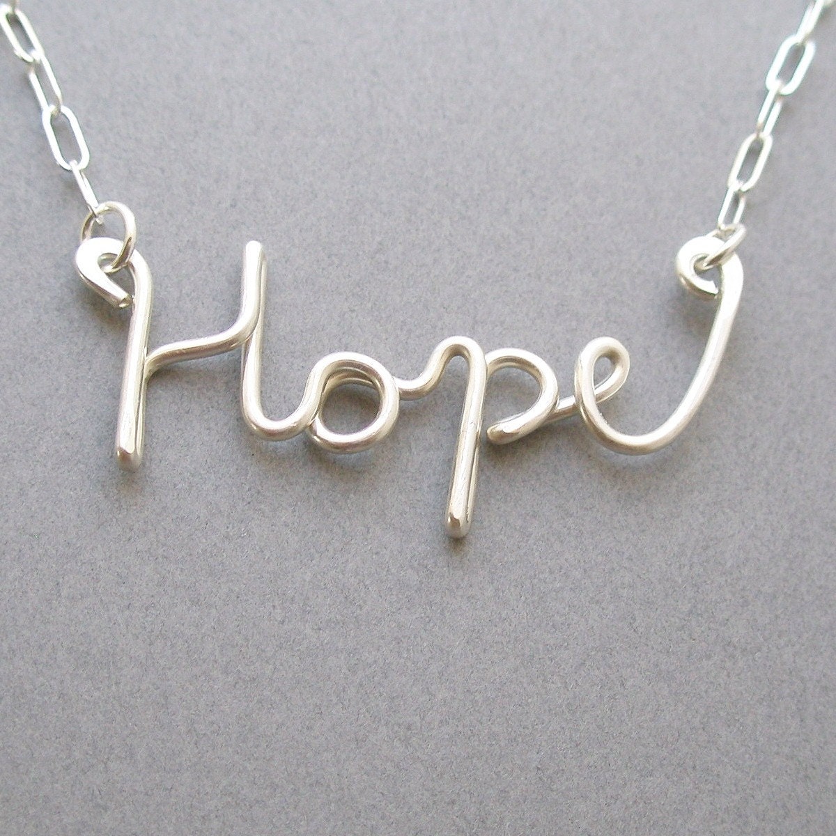 Hope Necklace all sterling silver