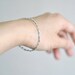 Perle - tiny beaded turquoise gold & silver chain layered bracelet - dainty jewelry gift for women