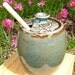 Honey Pot/Sugar Jar - Gemstone Green