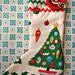 FUN Vintage Stocking wth Corsage FREE SHIPPING