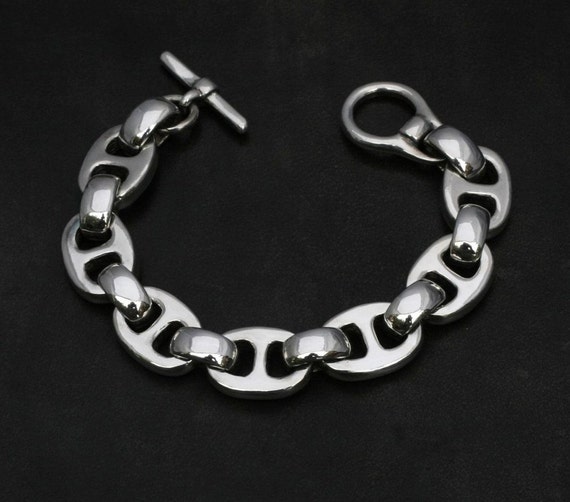 Anchor Chain bracelet in sterling silver