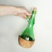 Vintage Glass Wine Bottle - straw wrapped jug