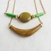 2 Vintage Plastic Necklaces - pendants on chain