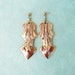 Vintage Porcelain Earrings - luster finish 1980s