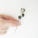 3 Vintage Stick Pins - knot and framed jade