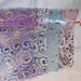 Organza Bags Pastels with Designs/Medium 3x4/Set 12