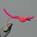 San Juan Worm with Egg Pattern-Hot Pink-Set/2- for the FISHERMAN in the Family - Combined Shipping