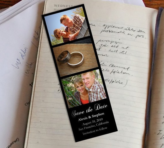Items similar to Photo Booth Style Photo Strip Save the Date (Sample