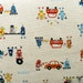 Japanese Fabric Kokka Trefle Robot Mechanics - blue, red, orange on natural