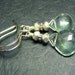 Moss Aquamarine Sterling Silver Gemstone Dangle Earrings