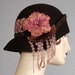 Chocolate Brown Felt Cloche On Sale