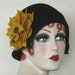 Chocolate Brown Wool Felt Cloche With Hand Felted Flower