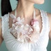 Rise and Shine Necklace - Bridal, bridesmaid, or everyday silk flower necklace - Made to Order